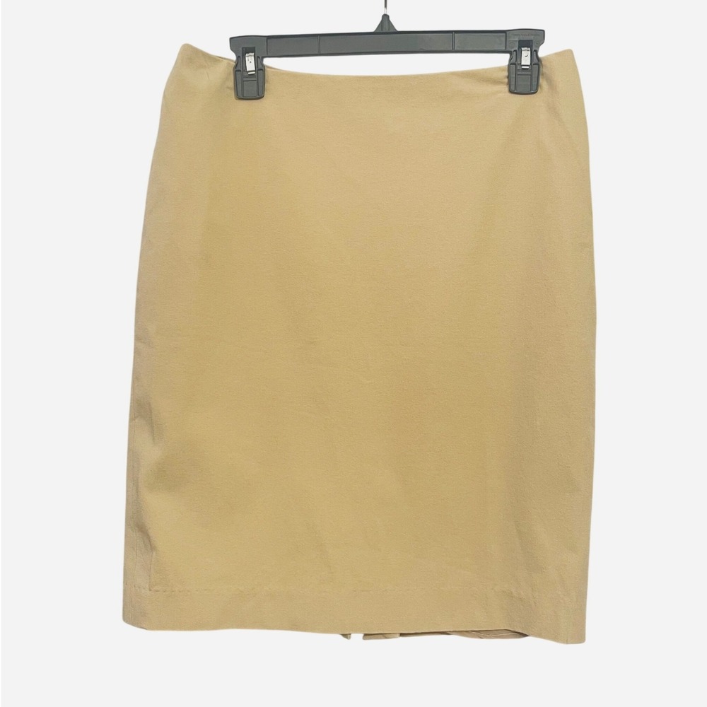Talbots Women Tan‎ Khaki Pencil Skirt Size 6 Knee Length Business Casual